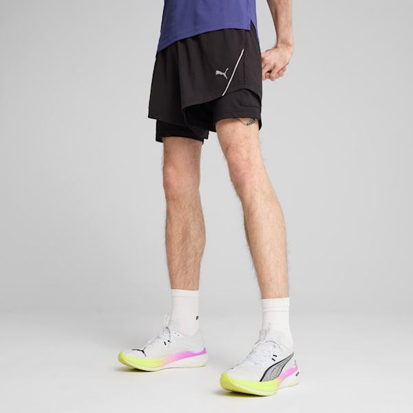 Everyday Running ULTRAWEAVE Men's 2-in-1 5" Shorts, PUMA Black, extralarge